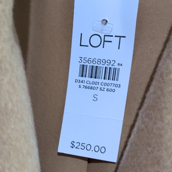 LOFT Tan Maxi Wool Trench Coat - Picture 10 of 10